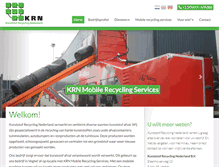 Tablet Screenshot of kunststof-recycling.nl